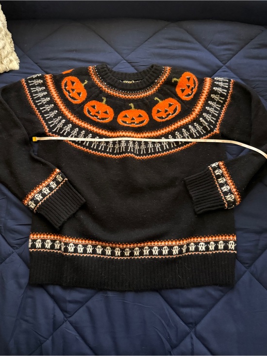 Kiel James Patrick Sweaters - Women’s KJP Kiel James Patrick Wool Knit Pumpkin Halloween Sweater Medium